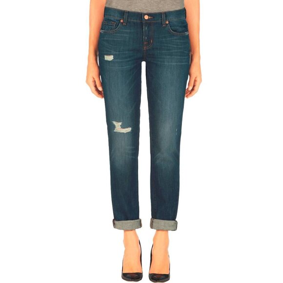 J Brand Aidan Ringer Distressed Slouchy Boyfriend Jeans - Picture 1 of 11